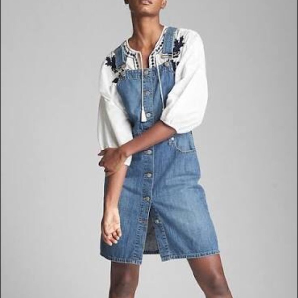 Gap Denim Overall Dress